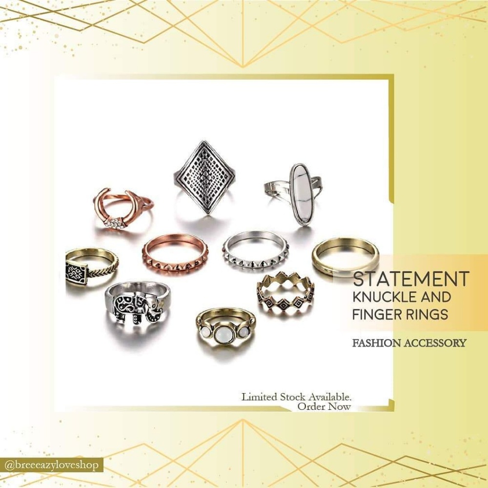Statement Knuckle and Finger Rings